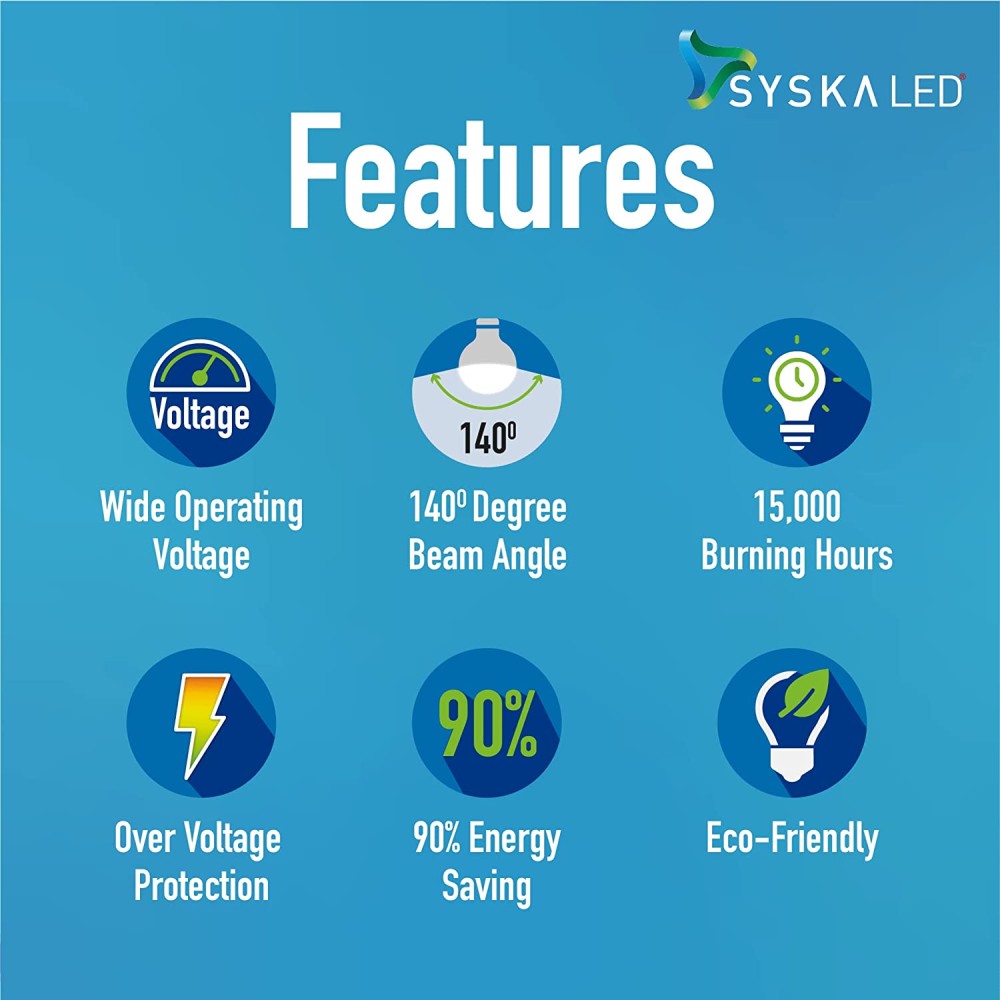 Syska 9W Led Bulb Price